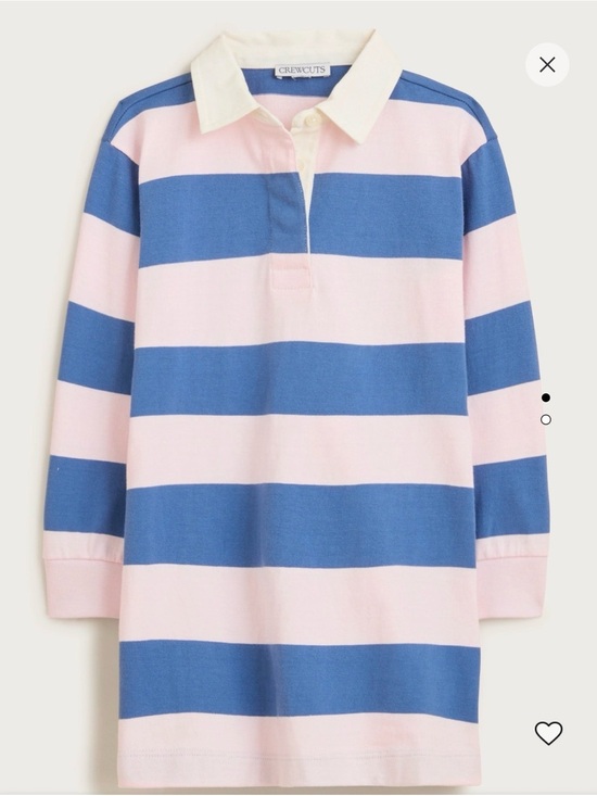 Crewcuts Other - Crewcuts Pink & Blue Striped Rugby Dress
